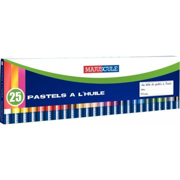 Boîte de 25 pastels à l'huile Majuscule