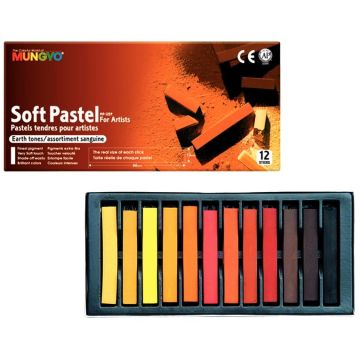 Boîte de 12 pastels sec carré sanguine