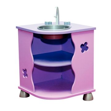 Meuble évier en bois violet