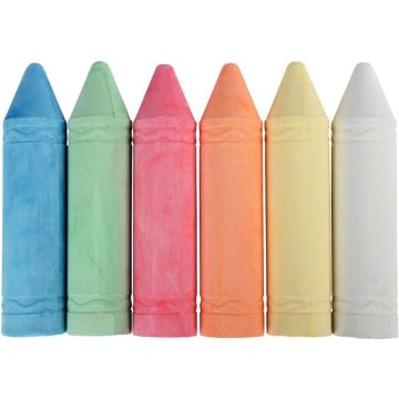 Set de 6 craies trottoir jumbo