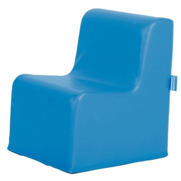 Chauffeuse simple en PVC 35x40x45cm bleu