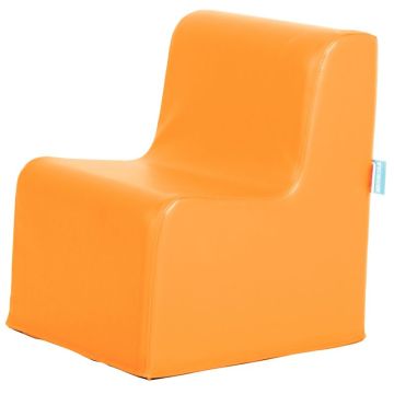 Chauffeuse simple en PVC 35x40x45cm orange