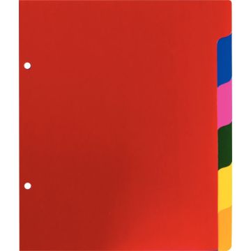 Jeu de 6 intercalaires en polypropylène 2/10ème, format 17x22 cm