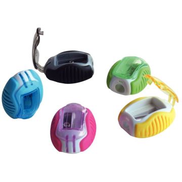 Taille-crayons en plastique 1 usage avec réserve