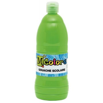 Flacon de 1 L de gouache liquide coloris vert printemps