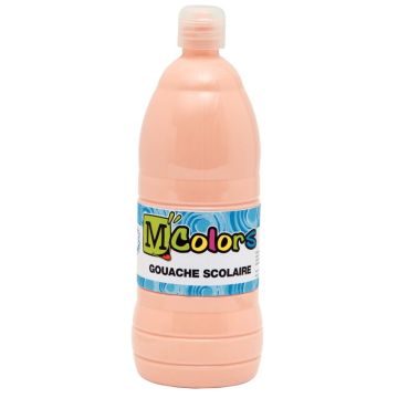 Flacon de 1 L de gouache liquide coloris rose chair