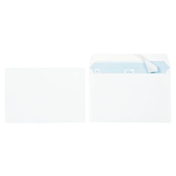 Boite de 500 enveloppes blanches 162x229mm 80g bande siliconnée