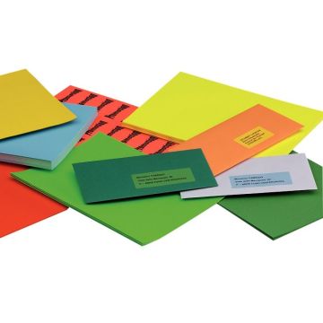 Boîte de 1400 étiquettes couleur 38.1x99mm coloris vert