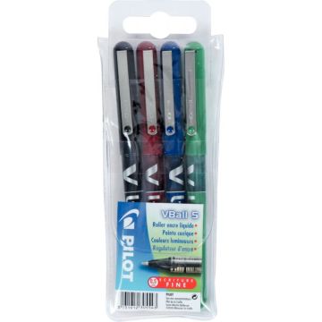 Pochette de 4 rollers V-Ball 0,5 mm assortis