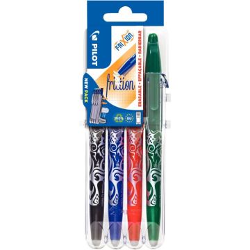 Pochette de 4 rollers Frixion Ball standard assortis