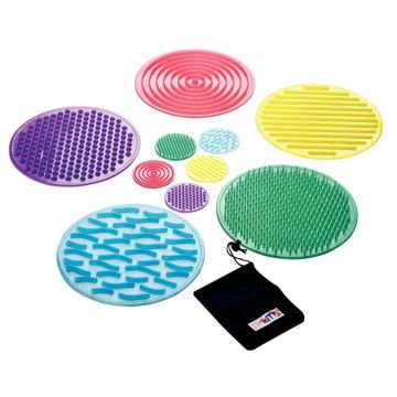 Boîte de 10 disques sensoriels souples