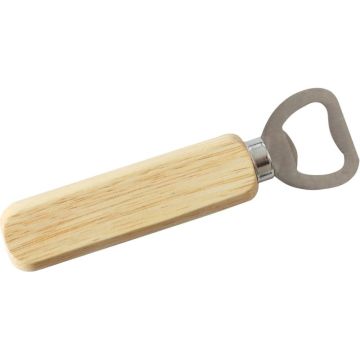 Lot de 10 décapsuleurs en bois naturel, longueur 14 cm