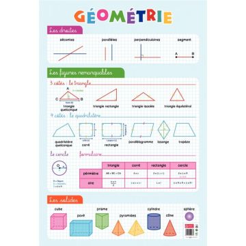 Poster en PVC 76X52 la géométrie