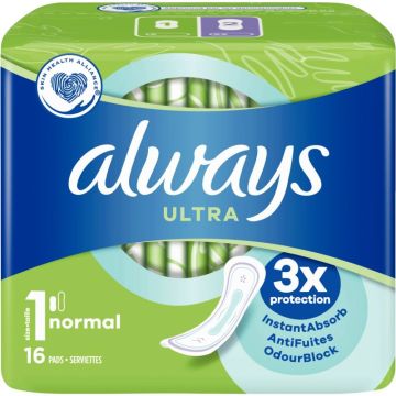 Paquet de 16 serviettes hygiéniques