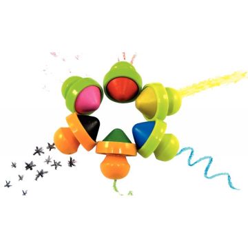 Bocal de 6 maxi crayons cire rechargeables