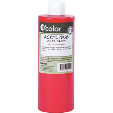 Flacon 500ml de peinture acrylique O'COLOR, magenta