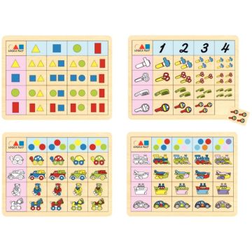 Lot de 4 tableaux double entrée série 2