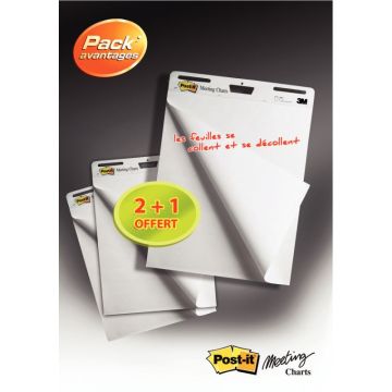 Pack de 3 blocs meeting chart dont 1 gratuit