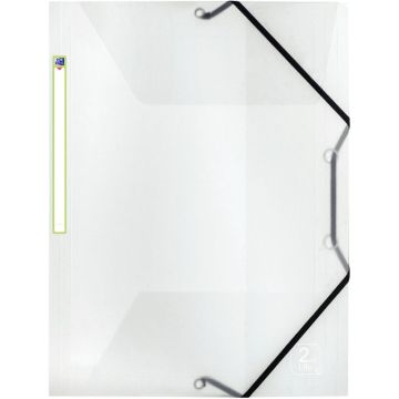 Chemise 3 rabats à élastiques 2ND LIFE en polypropylène, incolore