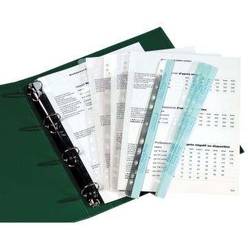 Pochette de 50 bandes adhésives perforation universelle pour format A4