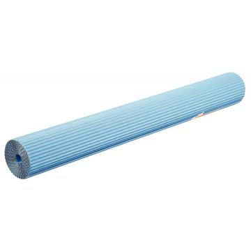 Rouleau de carton ondulé 2m x 0,70 cm couleur bleu ciel