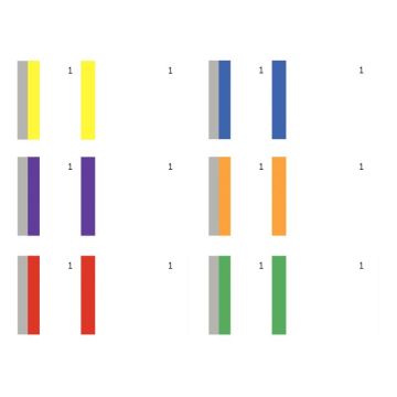 Lot de 10 blocs vendeurs 1 souche coloris assortis