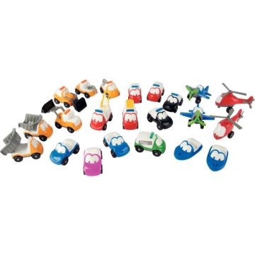 Lot de 22 véhicules rigolos assortis