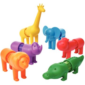 Lot de 6 puzzles magnétiques SMARTMAX, les animaux du safari