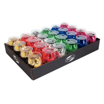 Paquet de 24 oeufs métallisés, format 7 mm x 10 m