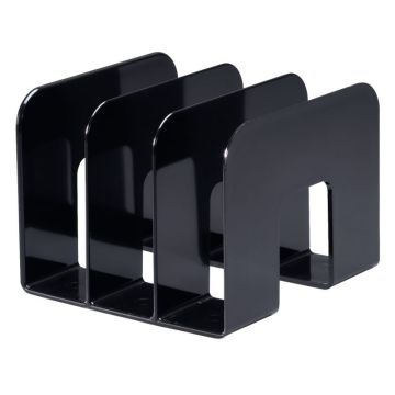 Porte-catalogues 3 compartiments noir