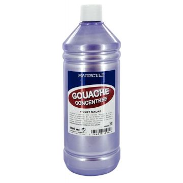 Flacon 1L de gouache concentrée MAJUSCULE, coloris  violet nacré