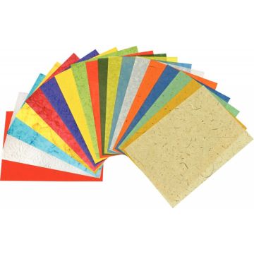 Sachet de 18 feuilles de papier naturel, format 23 x 33 cm