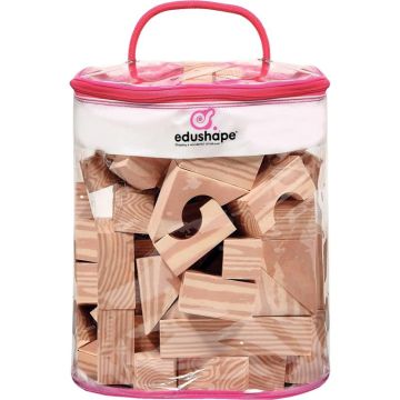 Jeu de construction imitation bois, 80 pièces