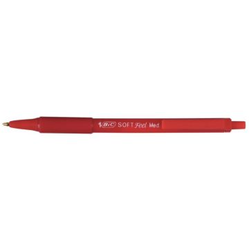 Stylo bille Soft Feel rétractable rouge