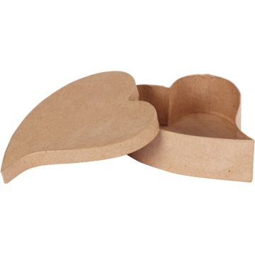 Lot de 10 boites coeur fantaisie en carton