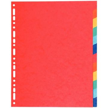 Jeu de 12 intercalaires en carte recyclée 220g, format A4+