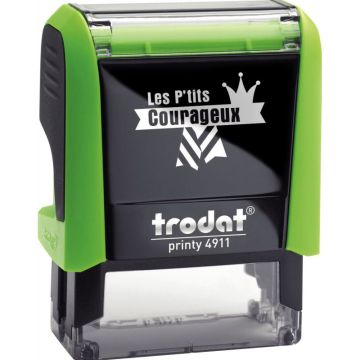 Tampon Les P'tits Courageux, formule "Courage tu peux y arriver"