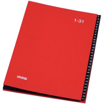 Trieur numérique 31 compartiments, rouge