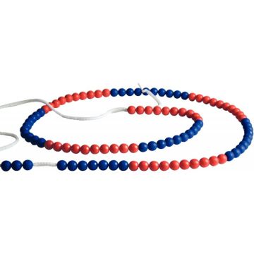 Chainette de 100 boules rouges / bleues