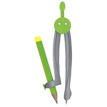 Compas scolaore en plastique à bague