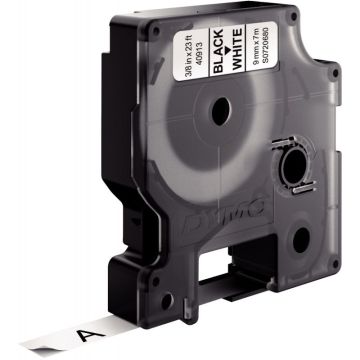 Recharge DYMO D1 9 mm x 7 m noir et  blanc