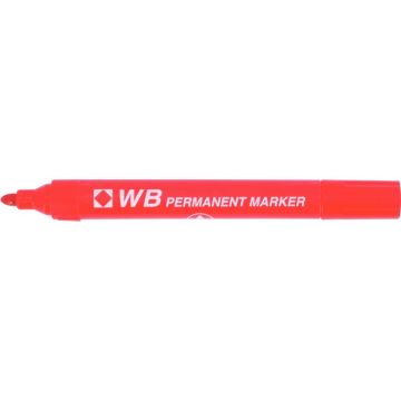 Marqueur permanent WB pointe ogive rouge
