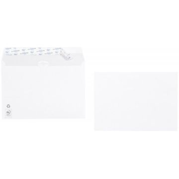 Boite de 500 enveloppes blanches 162x229mm 90g bande siliconée