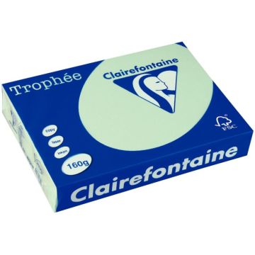 Paquet de 250 feuilles format A4 160g vert CLAIREFONTAINE