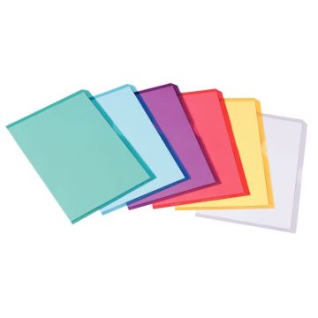 Sachet de 10 pochettes coin en PVC souple FARD'LISS, incolore