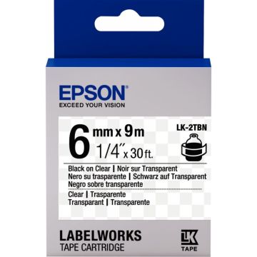 Recharge EPSON LK 6mmx9m noir/transparent