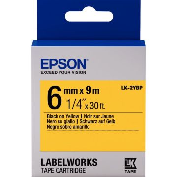 Recharge EPSON LK  6mmx9m noir/jaune
