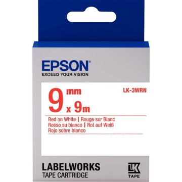 Recharge EPSON LK 9mmx9m rouge/blanc