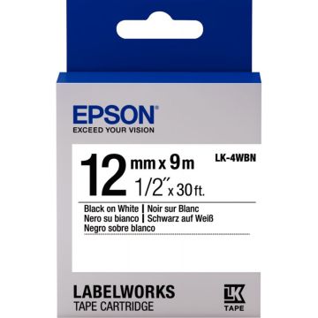 Recharge EPSON LK 12mmx9m noir/blanc