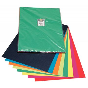 Paquet de 40 feuilles CARTADOR 270g 50x32,5cm assortis